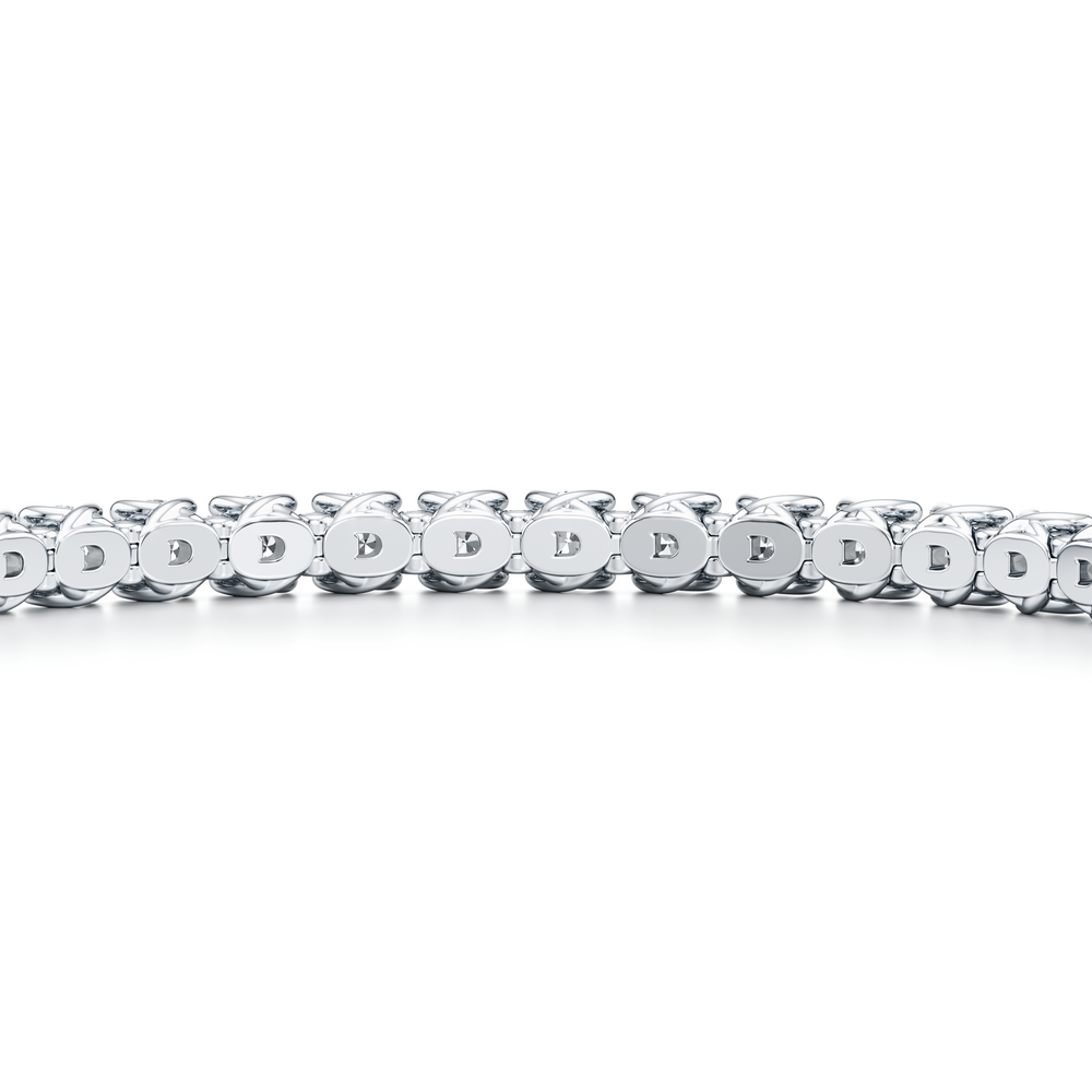 Elle Round Brilliant Lab Diamond Tennis Bracelet image 20