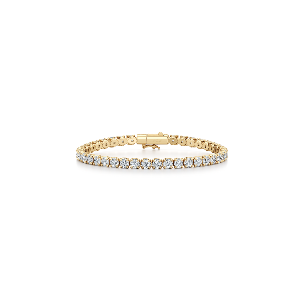 Elle Round Brilliant Lab Diamond Tennis Bracelet image 6
