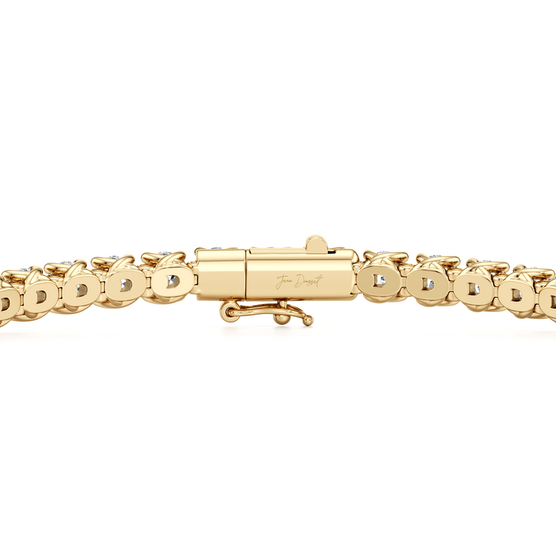 Elle Round Brilliant Lab Diamond Tennis Bracelet image 8