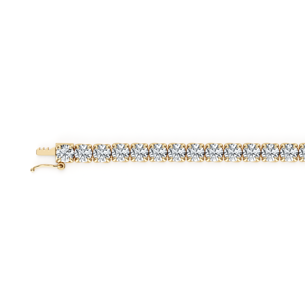 Elle Round Brilliant Lab Diamond Tennis Bracelet image 9