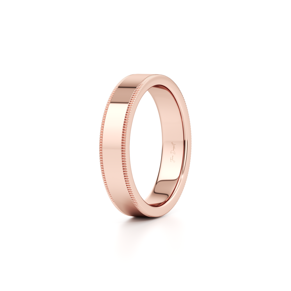 Modern Flat Men's Band With Milgrain image 18