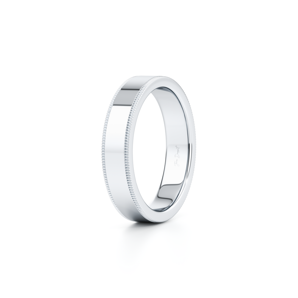 Modern Flat Men's Band With Milgrain image 16