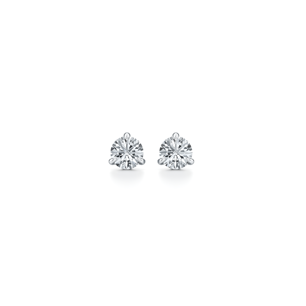 18k White Gold 1 CTW Pair