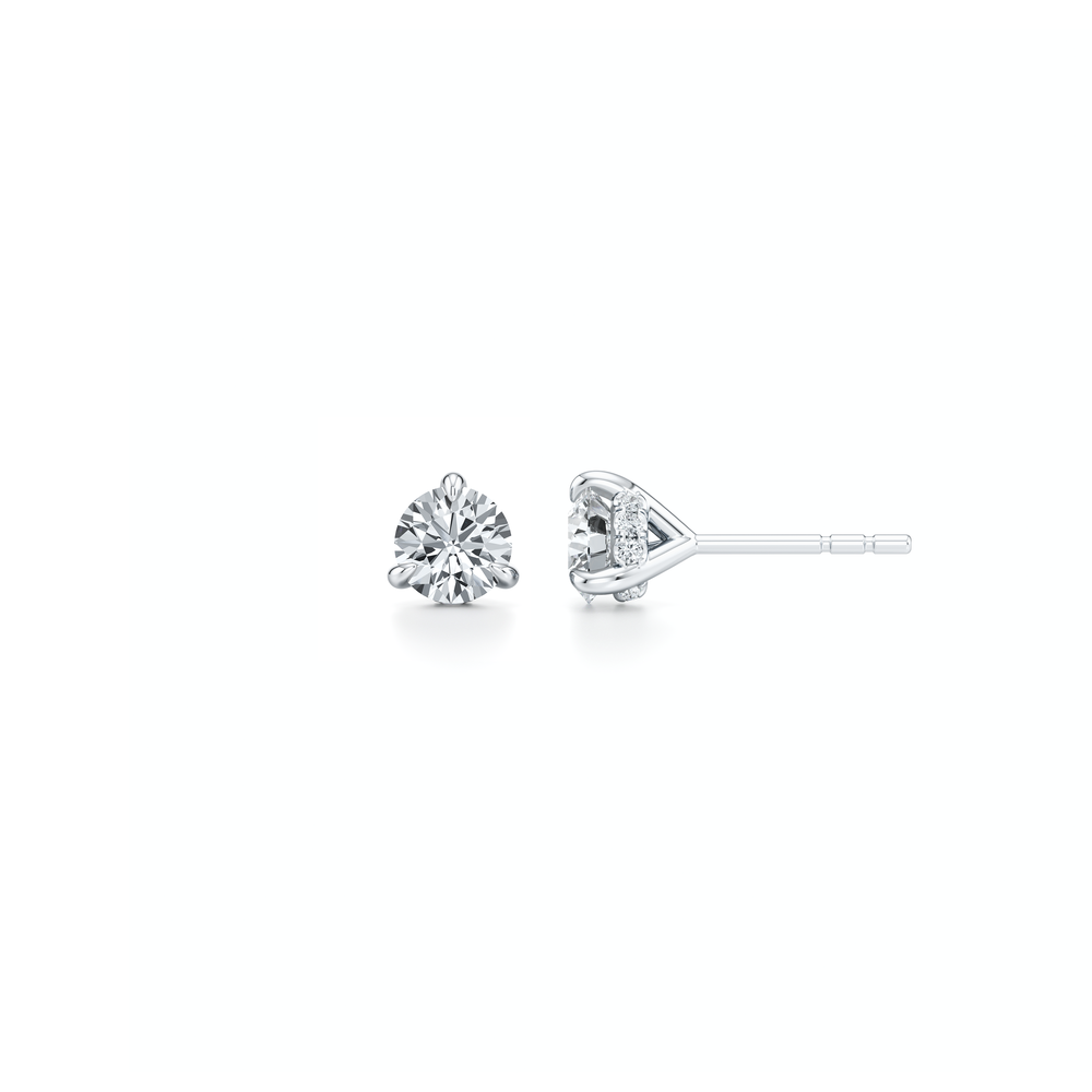 18k White Gold 1 CTW Pair