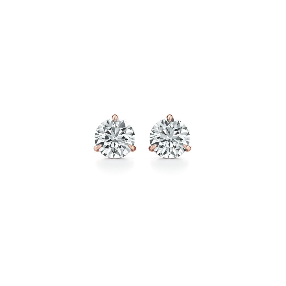 18k Rose Gold 3 CTW Pair
