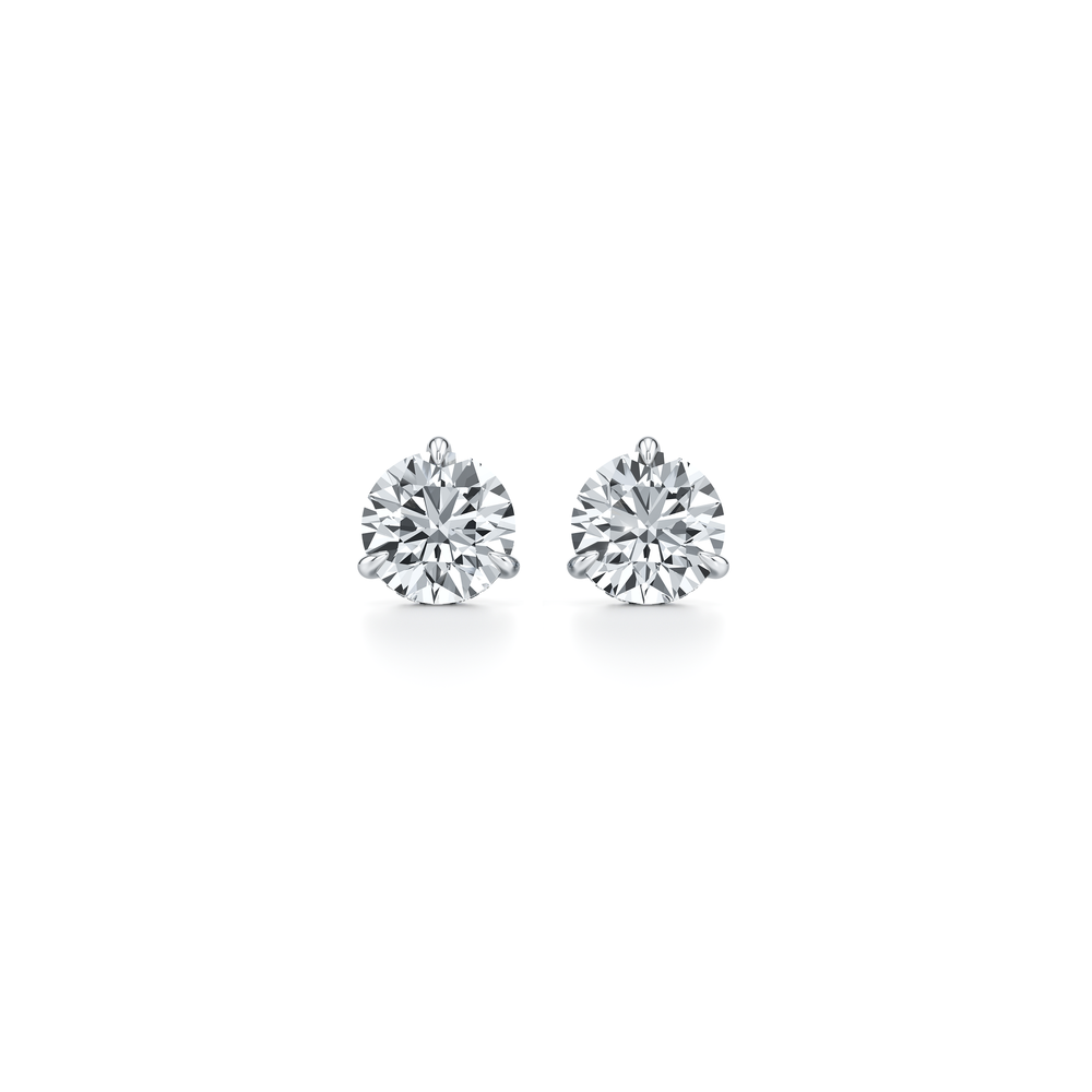 18k White Gold 3 CTW Pair