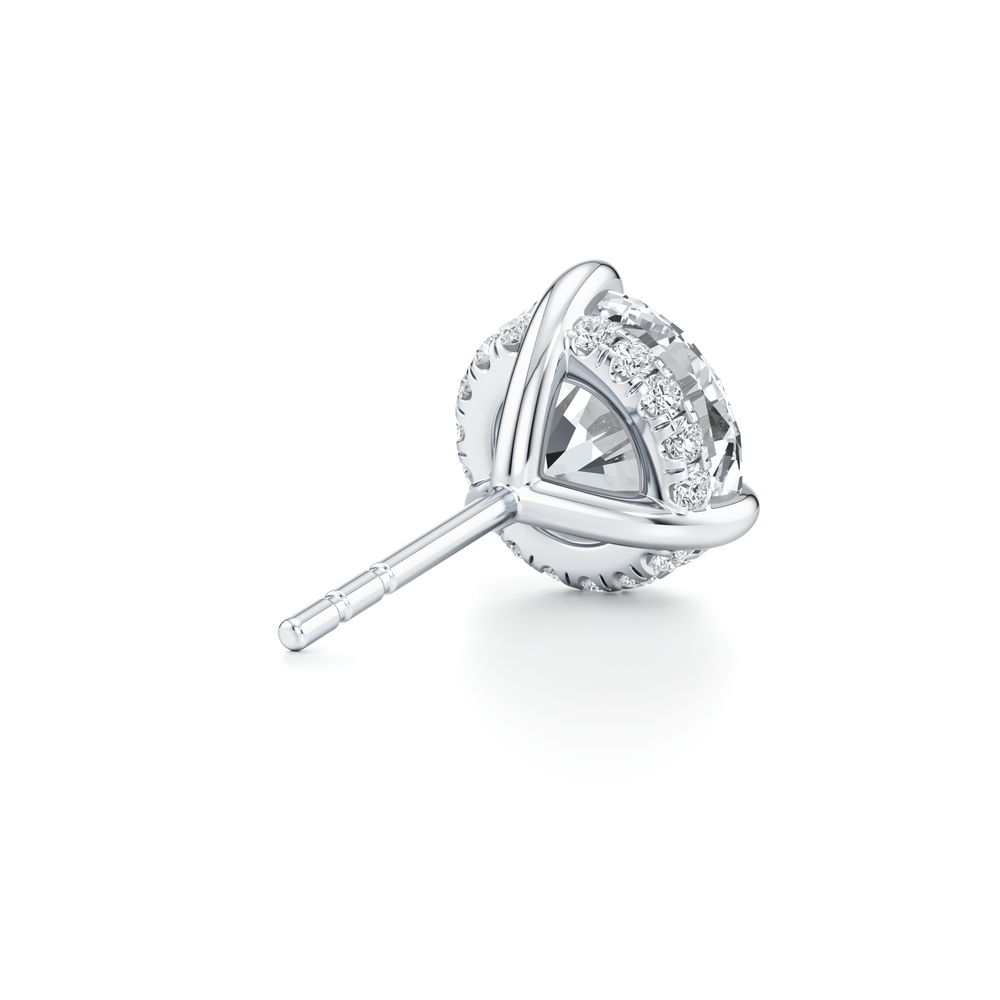 18k White Gold 3 CTW Pair