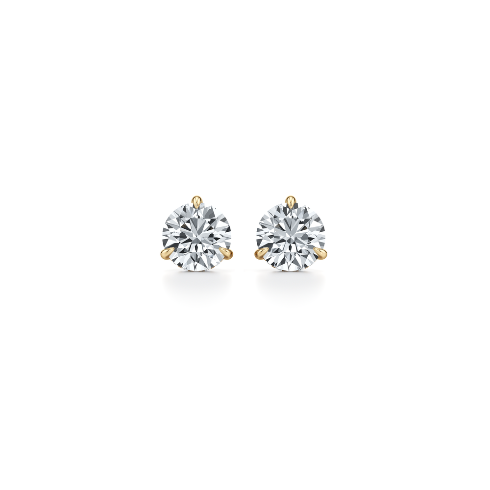 18k Yellow Gold 3 CTW Pair