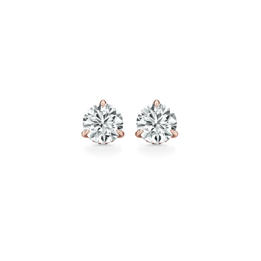 18k Rose Gold 4 CTW Pair
