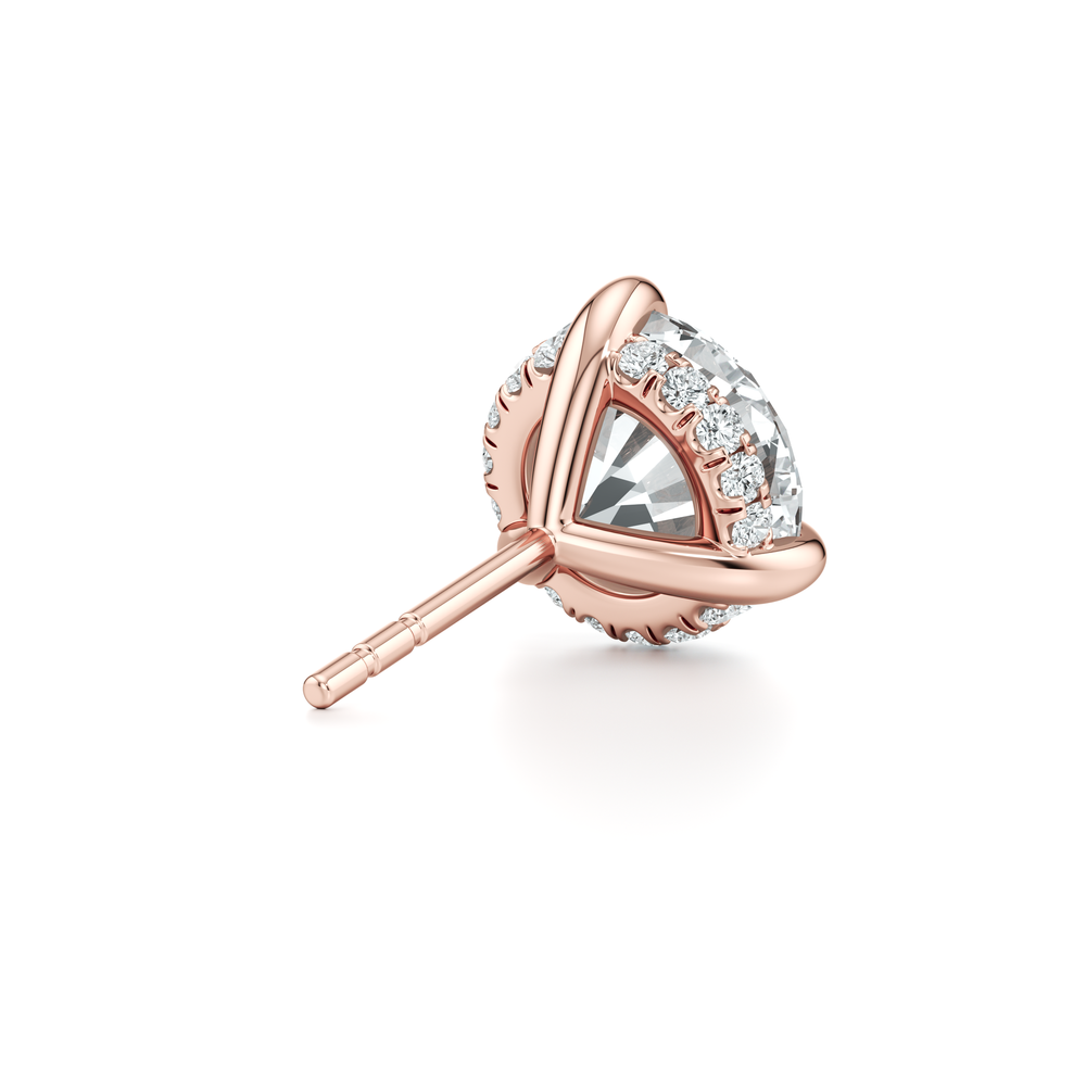 18k Rose Gold 4 CTW Pair