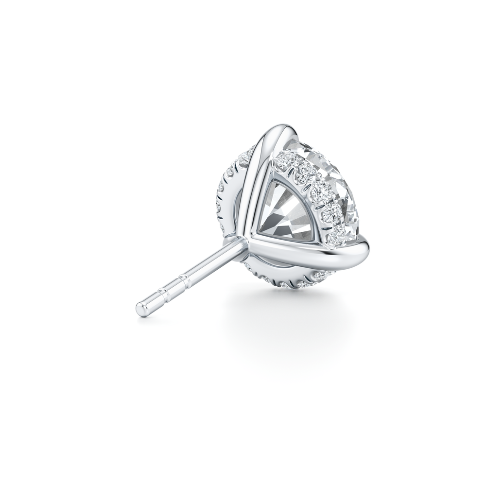 18k White Gold 4 CTW Pair