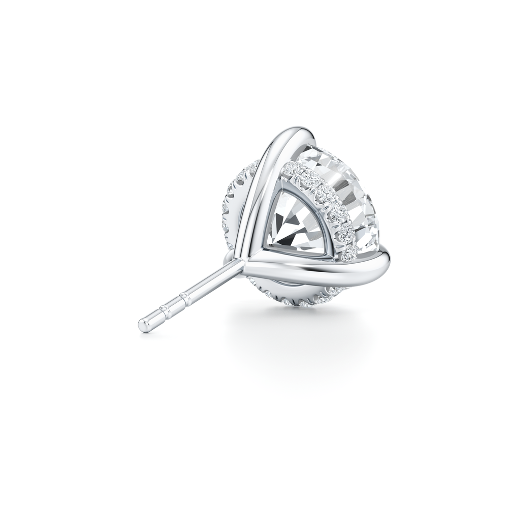 18k White Gold 5 CTW Pair