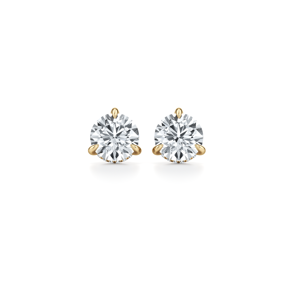 18k Yellow Gold 5 CTW Pair