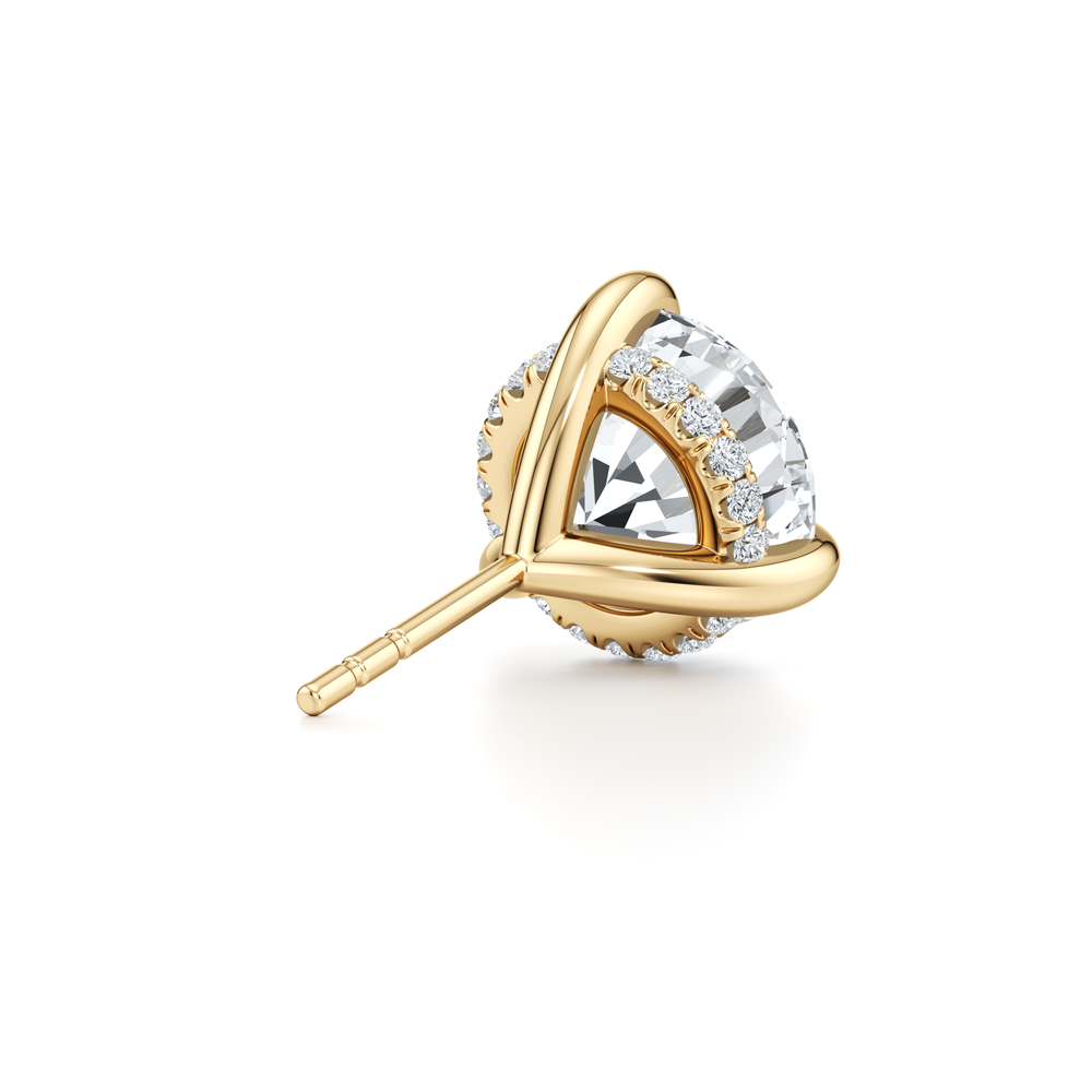 18k Yellow Gold 5 CTW Pair