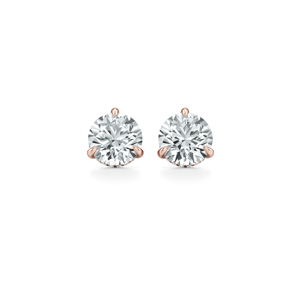18k Rose Gold 6 CTW Pair