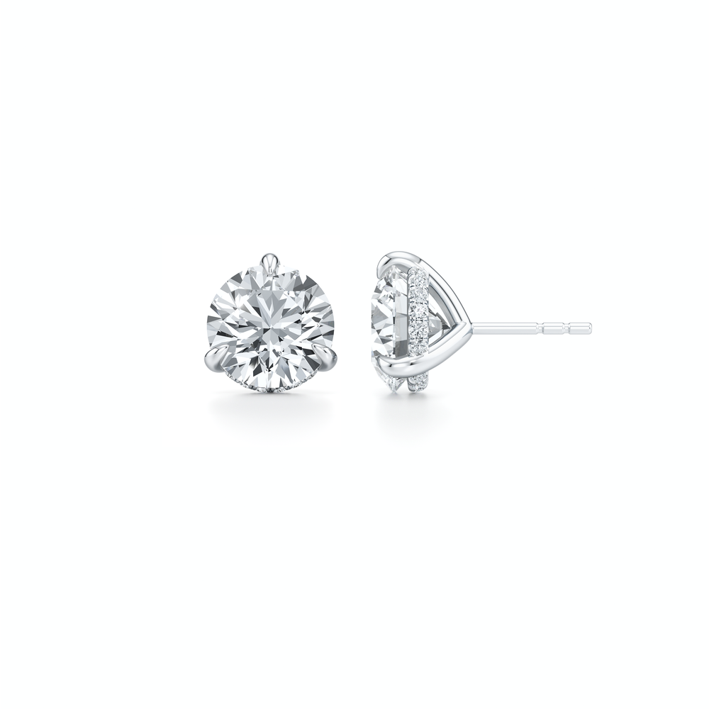 18k White Gold 6 CTW Pair
