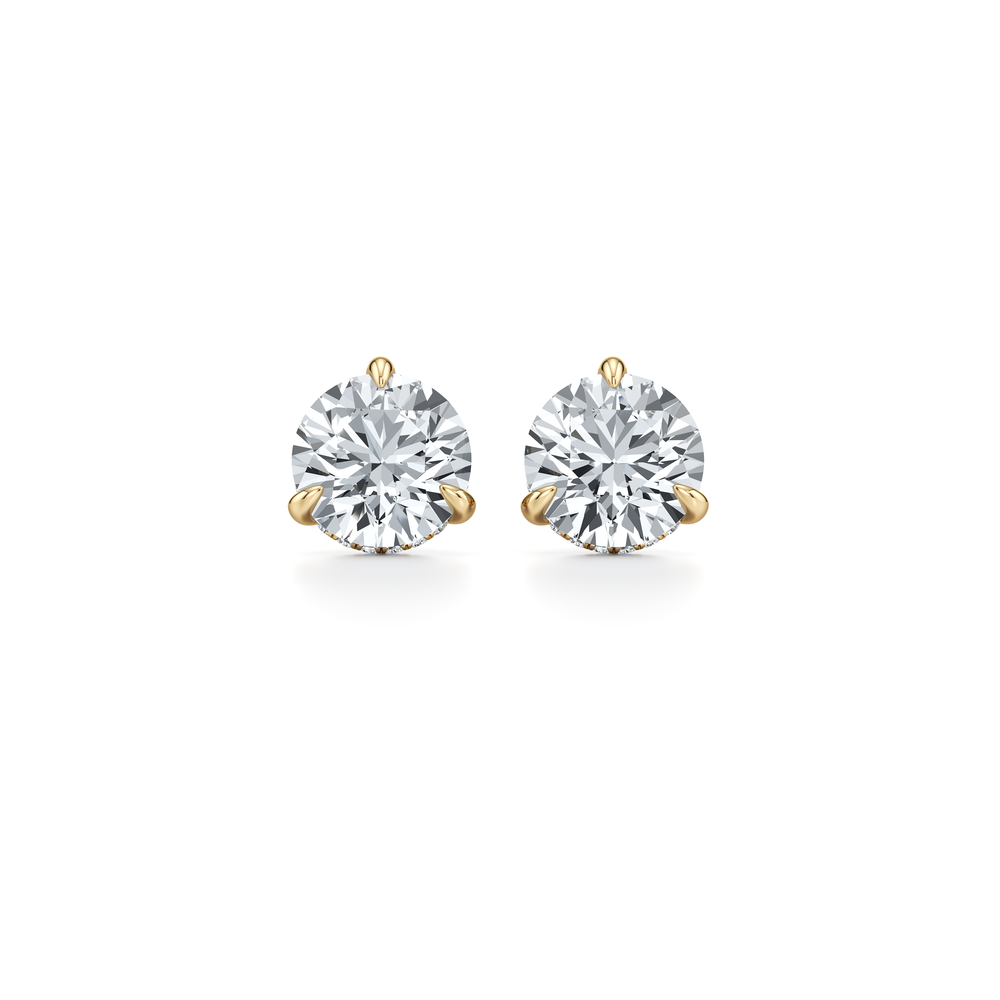 18k Yellow Gold 6 CTW Pair