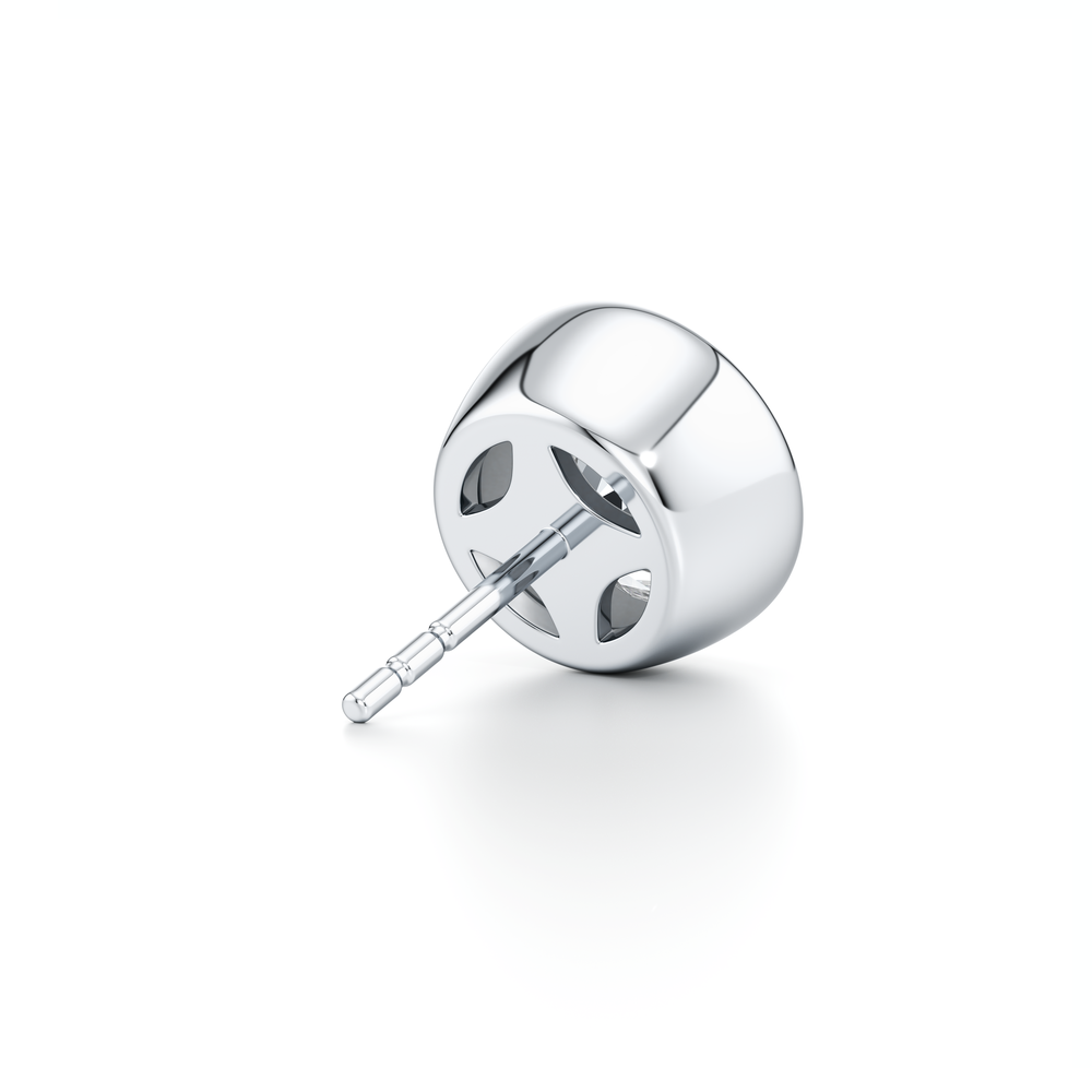 Bezel Set Lab Diamond Round Brilliant Studs image 36