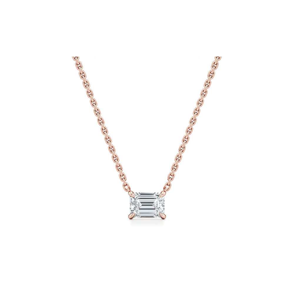 Chelsea Lab Diamond Emerald Pendant image 9