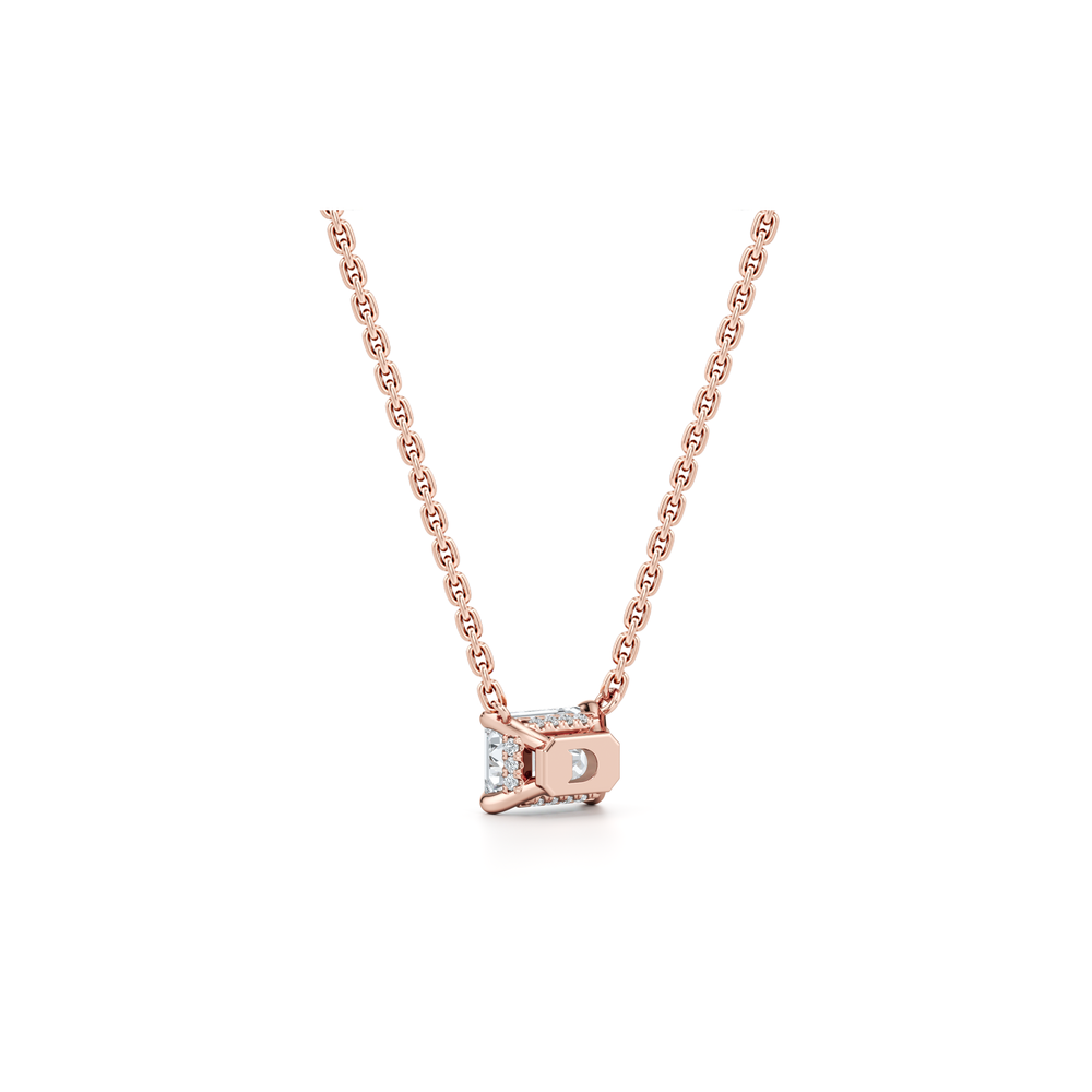 Chelsea Lab Diamond Emerald Pendant image 11