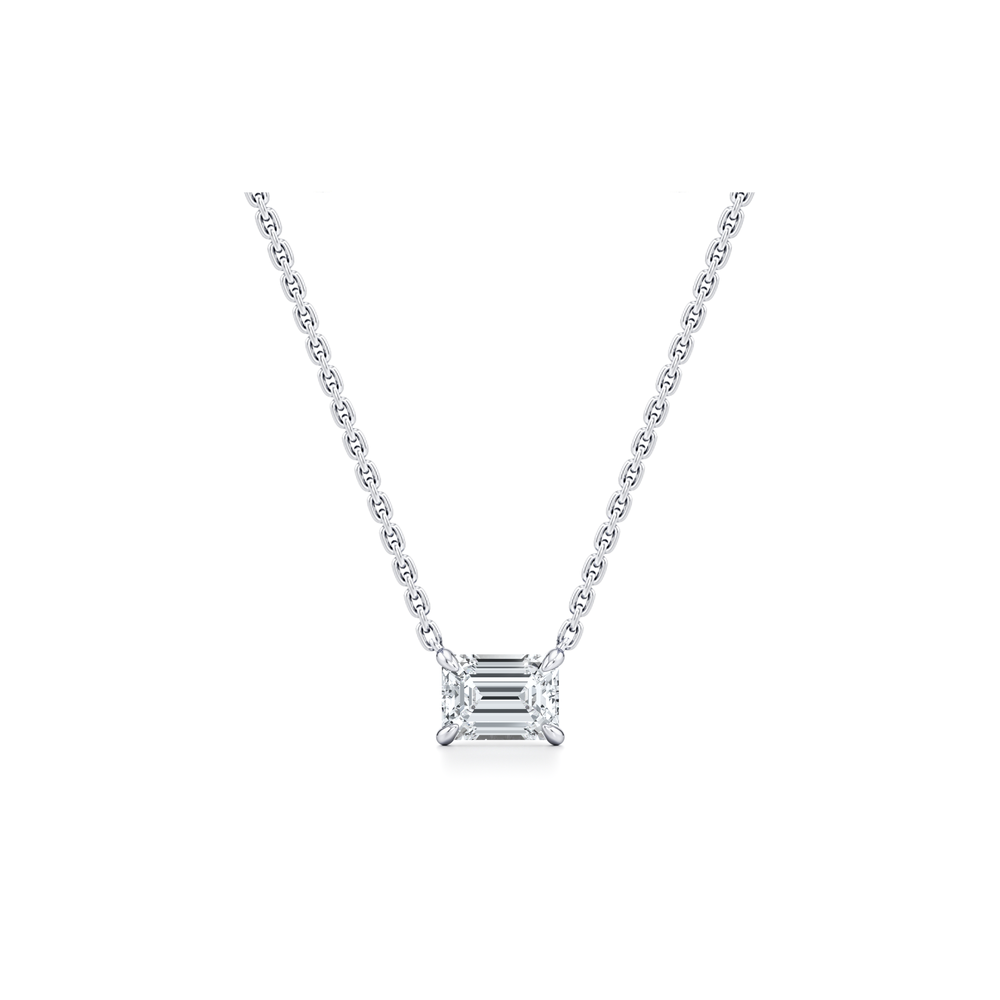 Chelsea Lab Diamond Emerald Pendant image 1