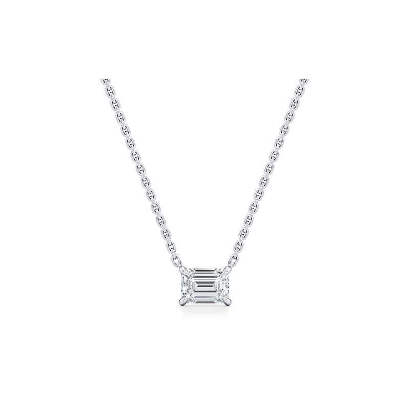 Chelsea Lab Diamond Emerald Pendant image 1