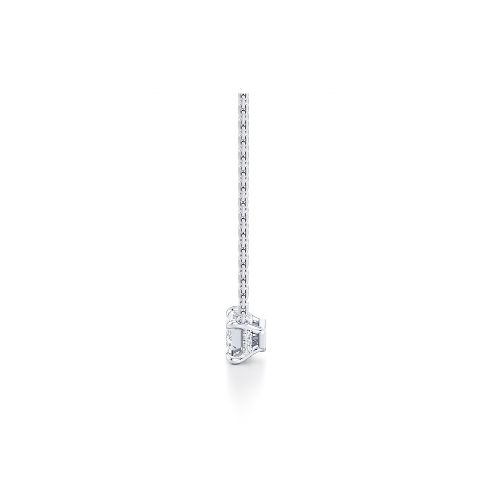 Chelsea Lab Diamond Emerald Pendant image 14