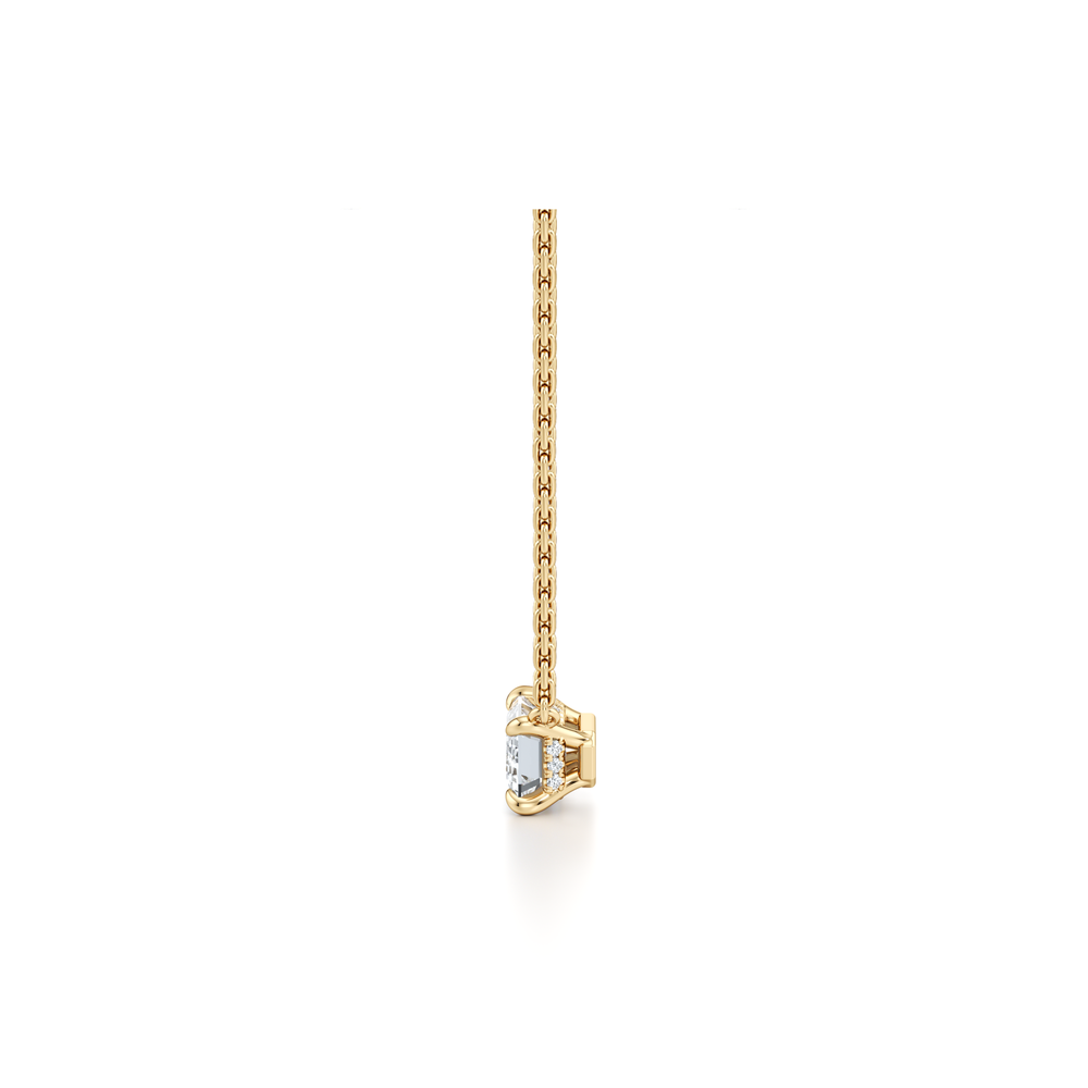 Chelsea Lab Diamond Emerald Pendant image 6