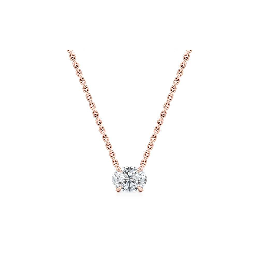 Chelsea Lab Diamond Oval Pendant image 9