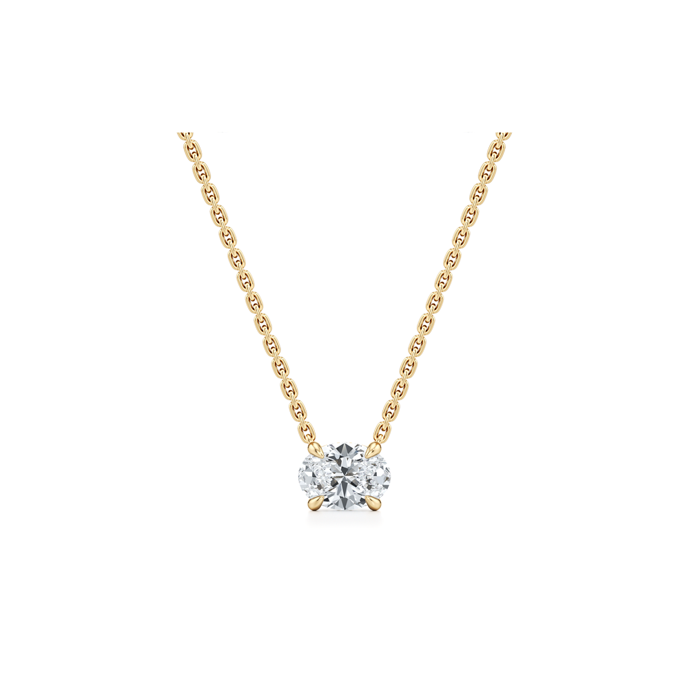 Chelsea Lab Diamond Oval Pendant image 5