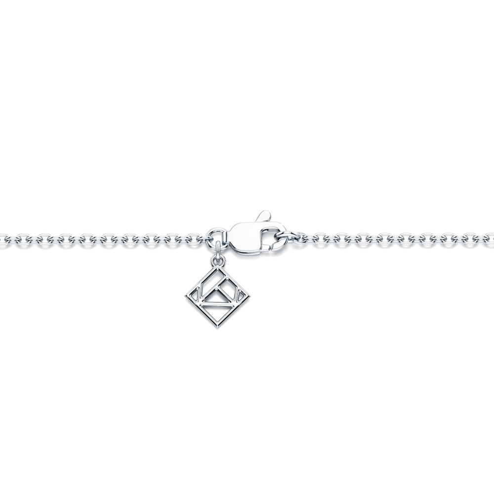 Bezel Set Lab Diamond Charm Bracelet image 15