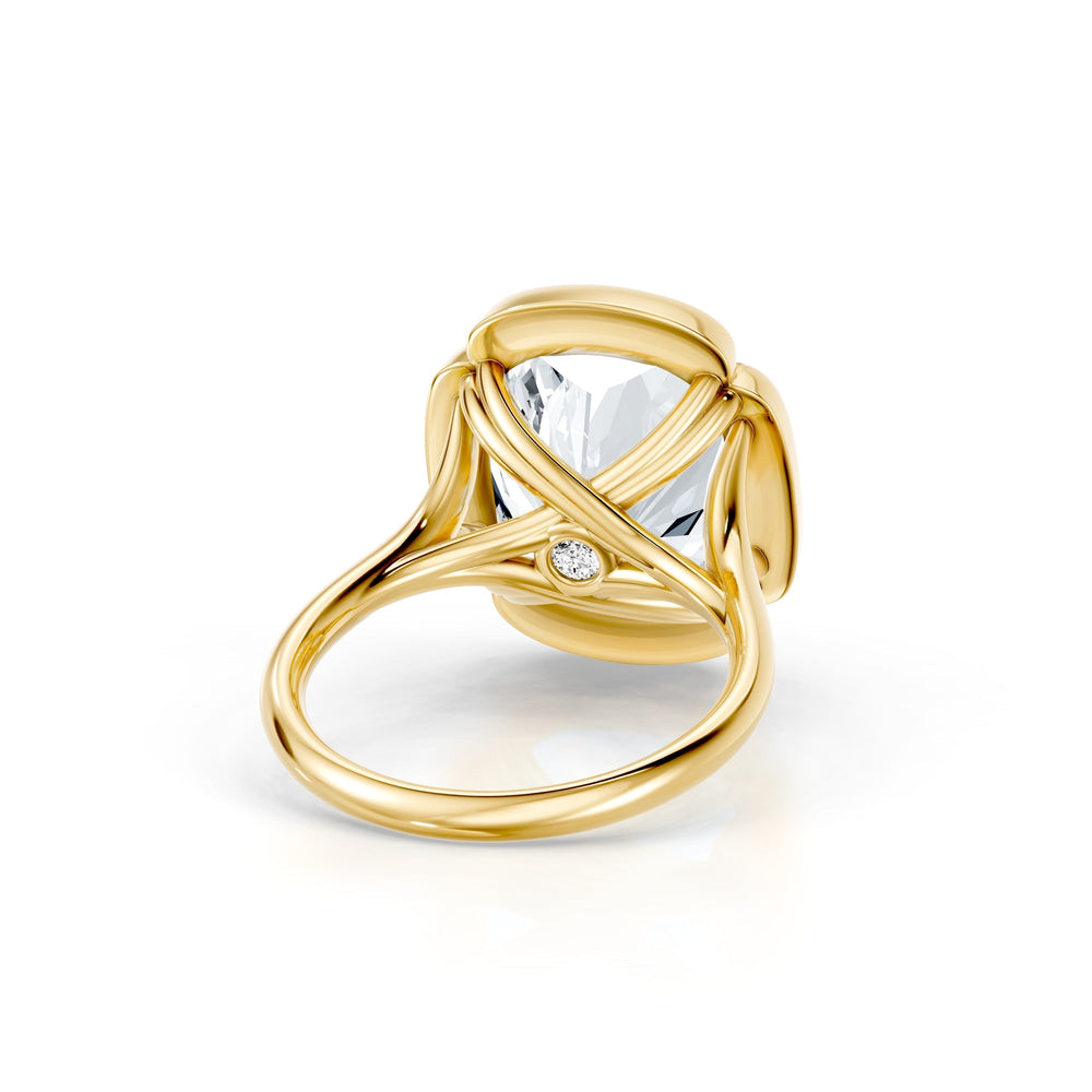 Dorée Cushion Solitaire Lab Diamond Engagement Ring image 3