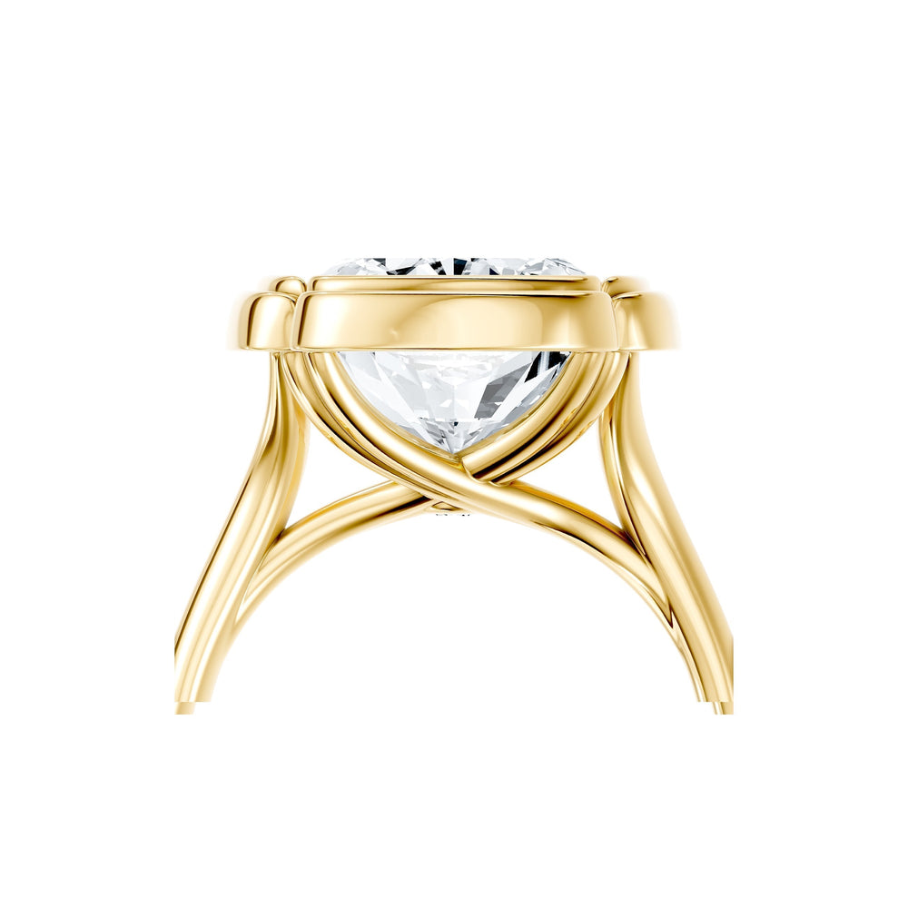 Dorée Cushion Solitaire Lab Diamond Engagement Ring image 5