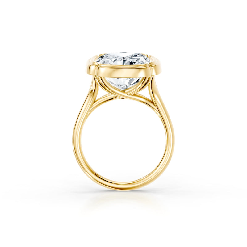 Dorée Cushion Solitaire Lab Diamond Engagement Ring image 4