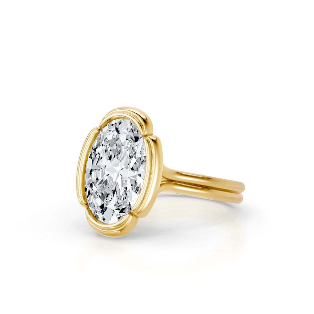 Dorée Solitaire Lab Diamond Engagement Ring image 2