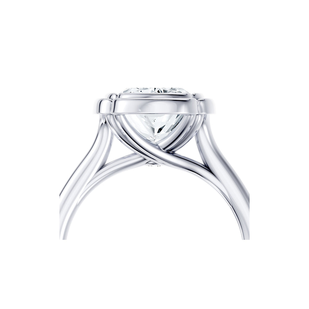 Dorée Cushion Solitaire Lab Diamond Engagement Ring image 5