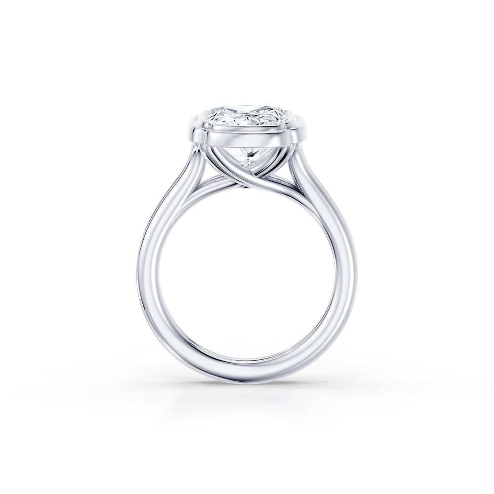 Dorée Cushion Solitaire Lab Diamond Engagement Ring image 4