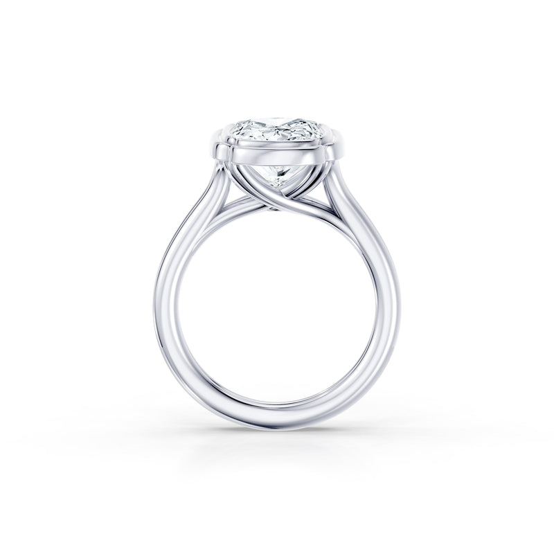 Dorée Cushion Solitaire Lab Diamond Engagement Ring image 4