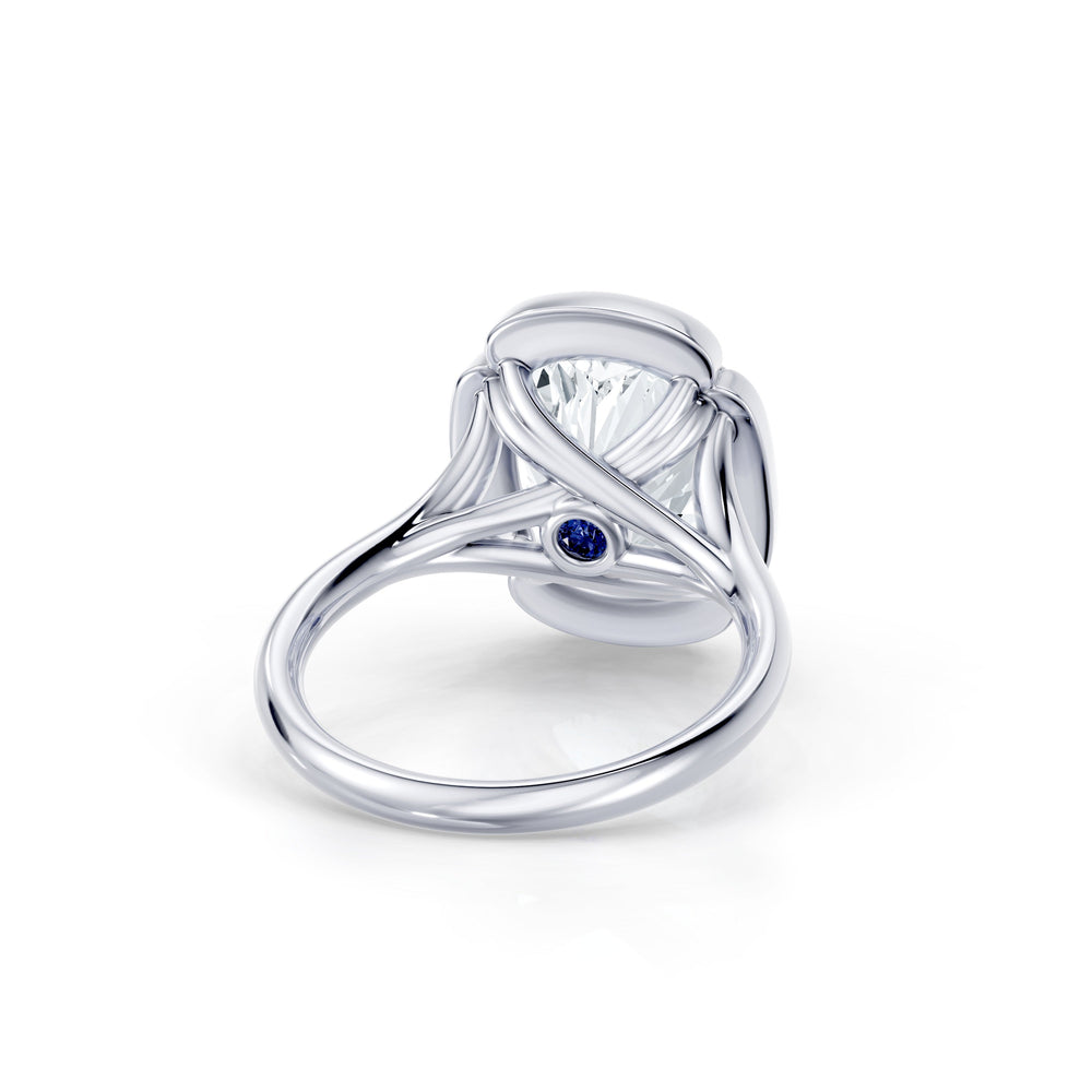 Dorée Cushion Solitaire Lab Diamond Engagement Ring image 3
