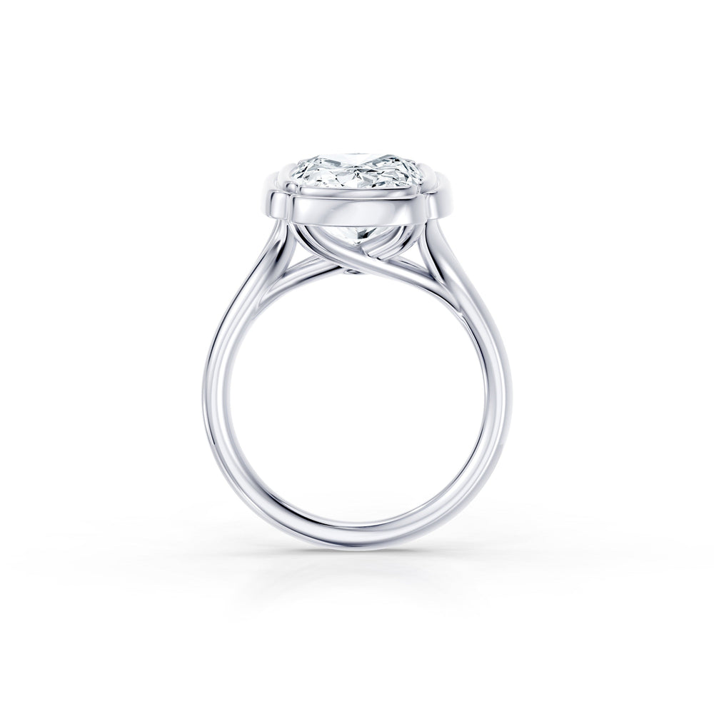 Dorée Cushion Solitaire Lab Diamond Engagement Ring image 4