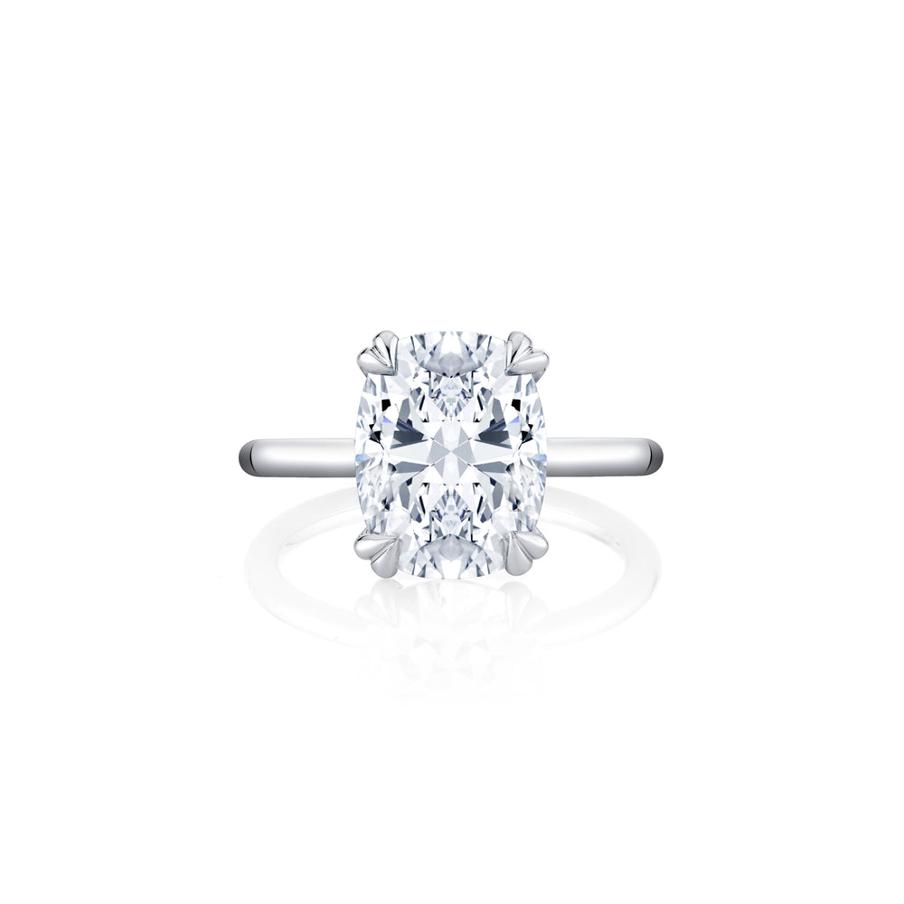 Kate Cushion Solitaire Lab Diamond Engagement Ring image 1
