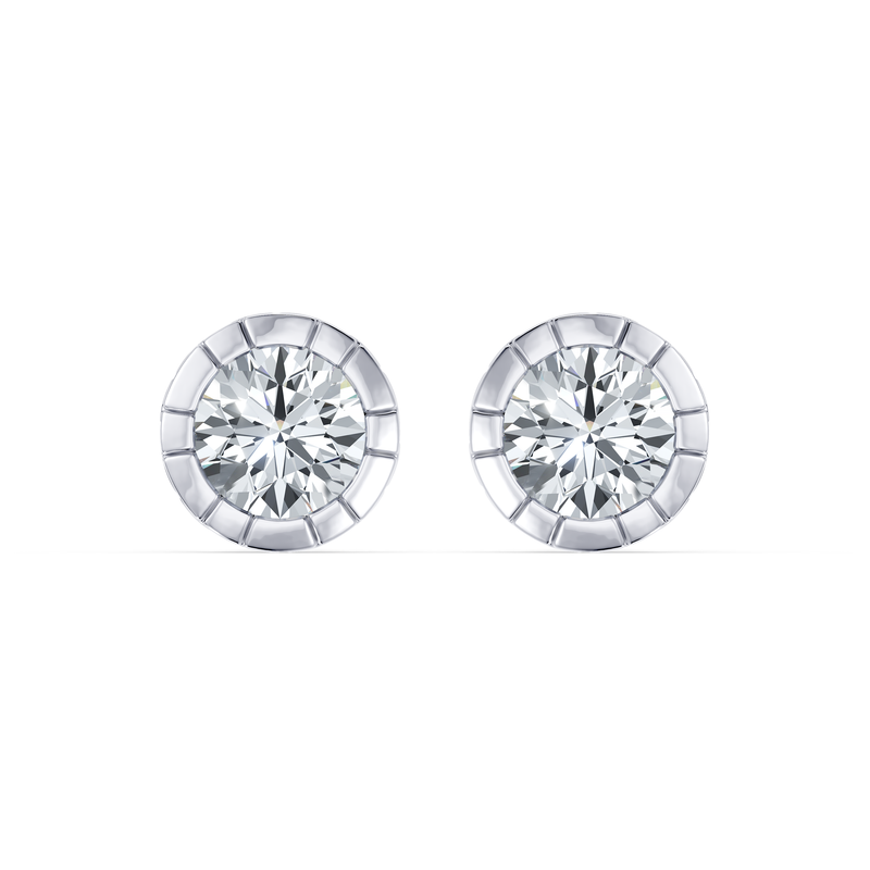 Soho Bezel Essential Lab Diamond Round Brilliant Studs image 13