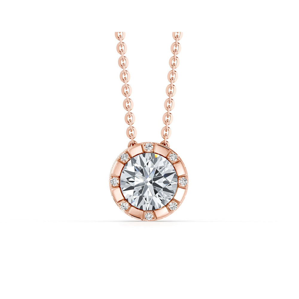 Soho Bezel Round Brilliant Studded Necklace image 9
