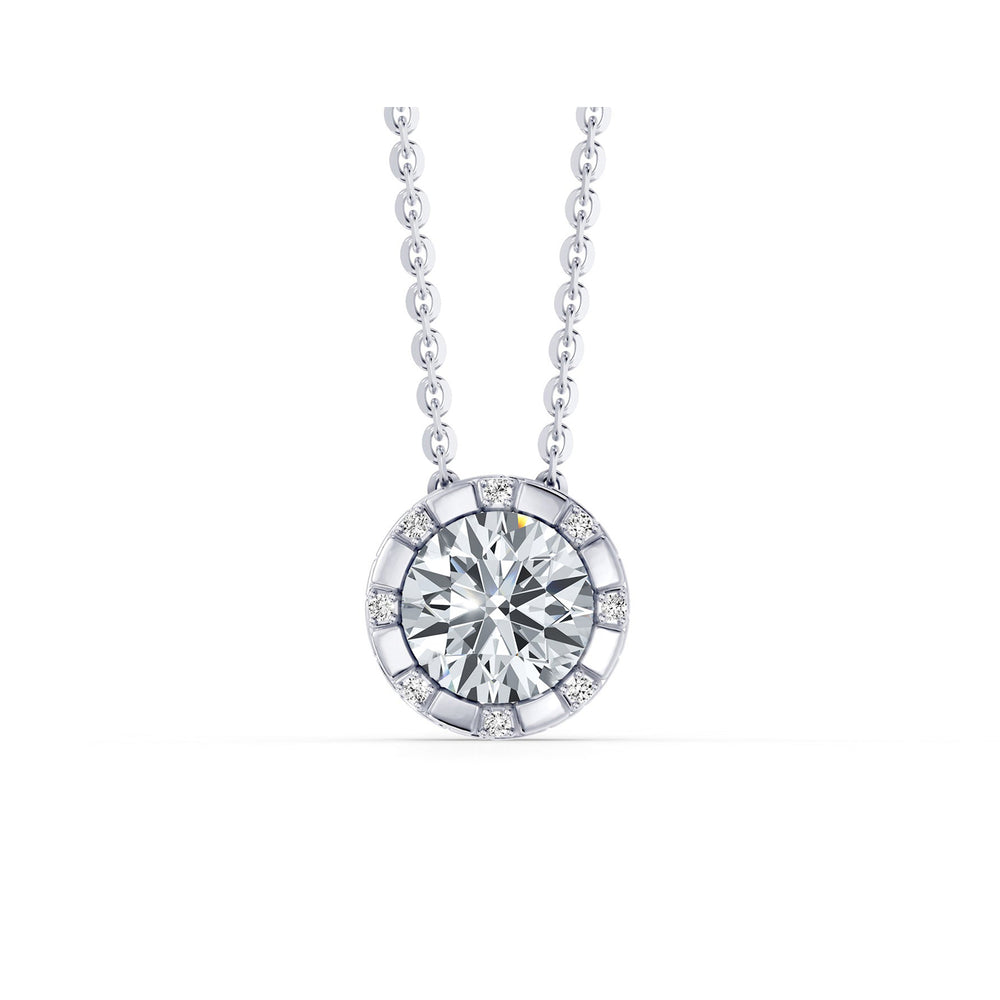 Soho Bezel Round Brilliant Studded Necklace image 1