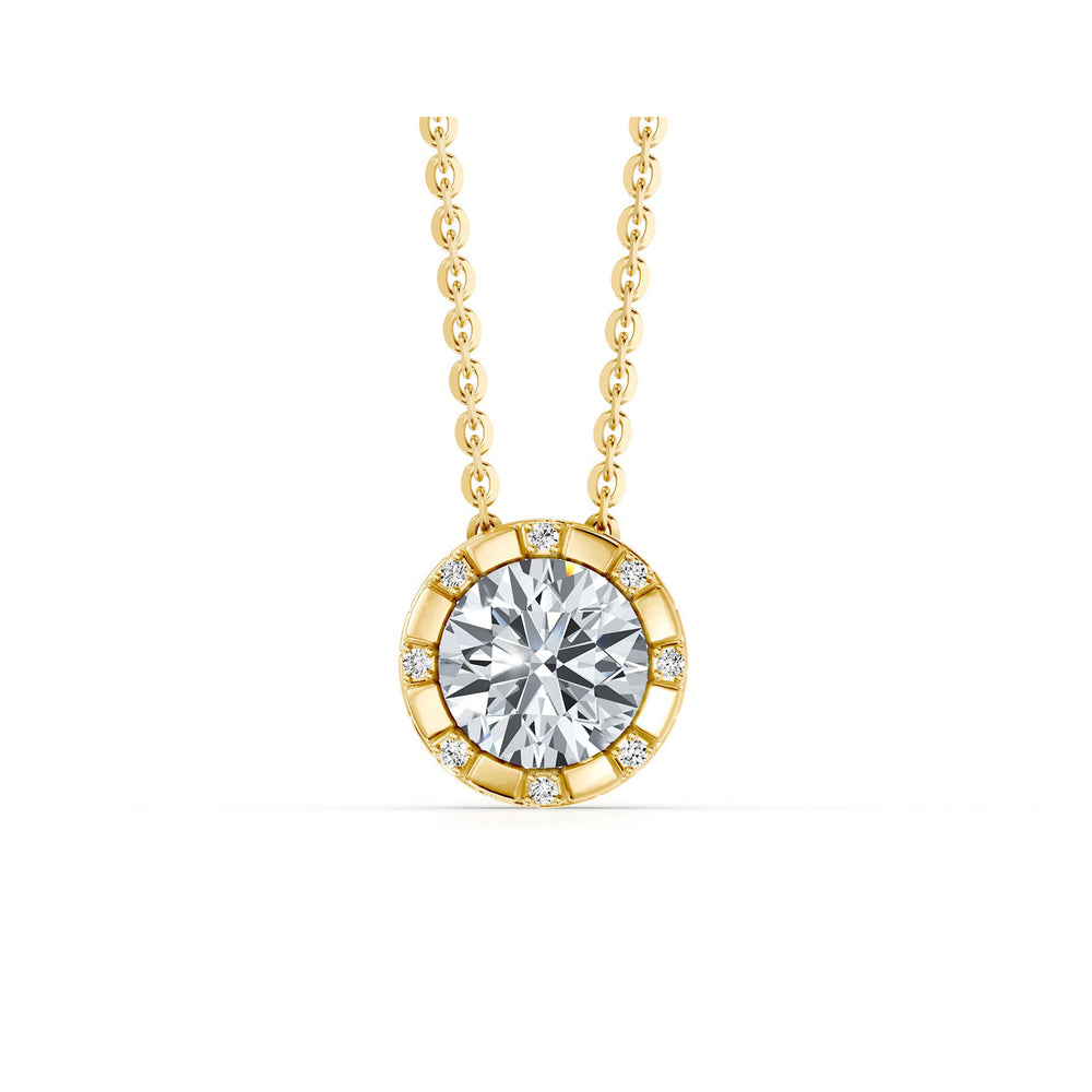 Soho Bezel Round Brilliant Studded Necklace image 5
