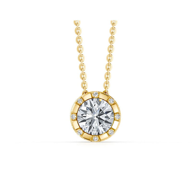 Soho Bezel Round Brilliant Studded Necklace image 5