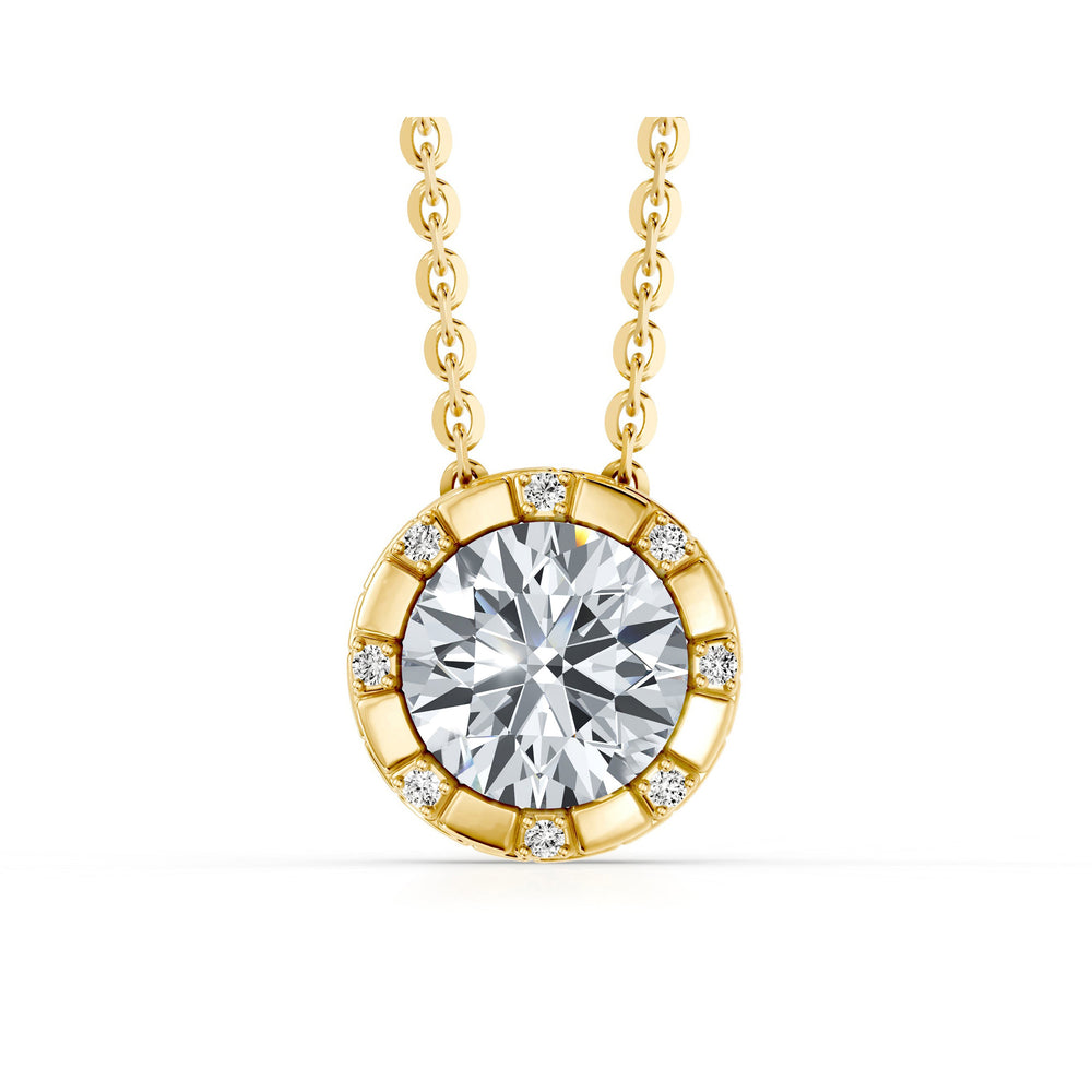 Soho Bezel Round Brilliant Studded Necklace image 6