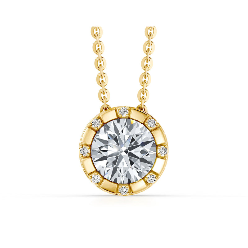 Soho Bezel Round Brilliant Studded Necklace image 6