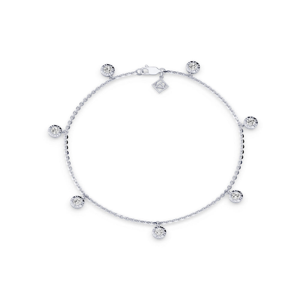 Soho Bezel Lab Diamond Charm Bracelet image 1