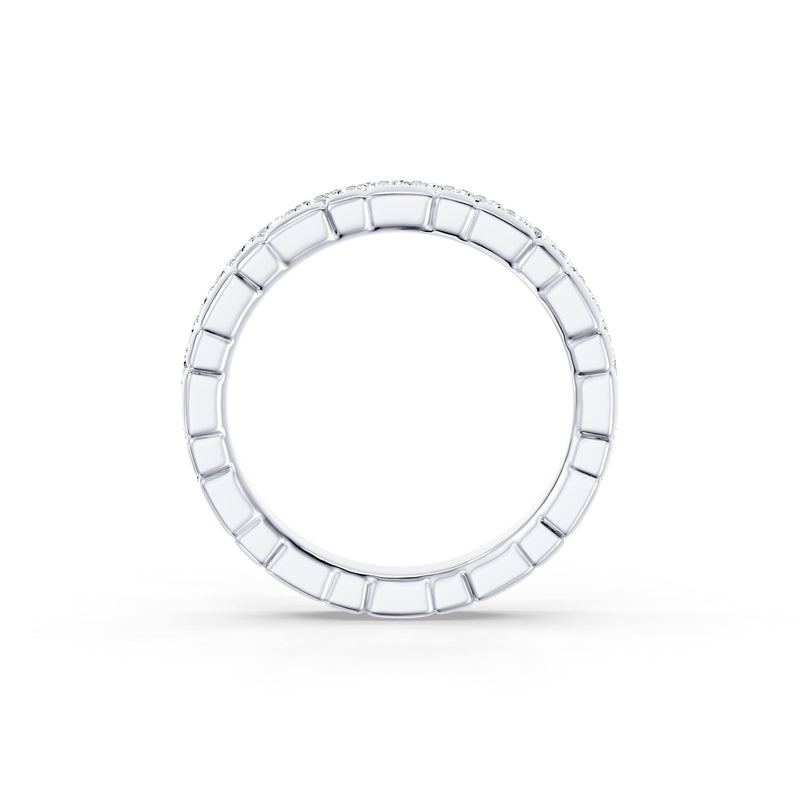 Soho 3MM Dual Band - One Row Pavé image 3